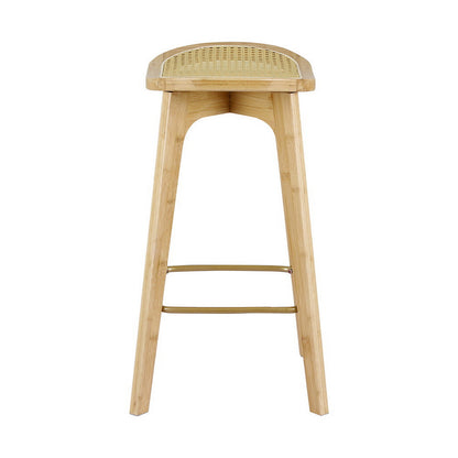 Artiss 4x Bar Stools Bamboo Rattan Stool Counter Chair Kitchen Barstools BA-Y-1033-NAX4