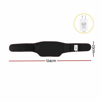 Livemor Back Massager for Sciatica Relief, Airbag Traction and Heat Lumbar Support Belt, 124cm BACK-MASSAGER-BELT-BK
