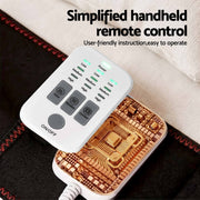 Livemor Back Massager for Sciatica Relief, Airbag Traction and Heat Lumbar Support Belt, 124cm BACK-MASSAGER-BELT-BK