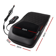 Livemor Back Massager with Heat and Traction, Neck and Shoulder Massage Pillow, Ergonomic Backrest for Office BACK-MASSAGER-TRA-BK