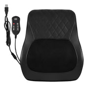 Livemor Back Massager with Heat and Traction, Neck and Shoulder Massage Pillow, Ergonomic Backrest for Office BACK-MASSAGER-TRA-BK