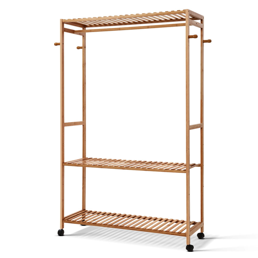 Artiss Wardrobe Clothes Rack Airer Coat Stand Hanger 165cm BAM-B-HANGER-904-NT