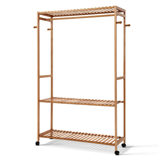 Artiss Wardrobe Clothes Rack Airer Coat Stand Hanger 165cm BAM-B-HANGER-904-NT