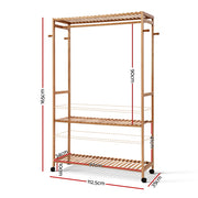 Artiss Wardrobe Clothes Rack Airer Coat Stand Hanger 165cm BAM-B-HANGER-904-NT