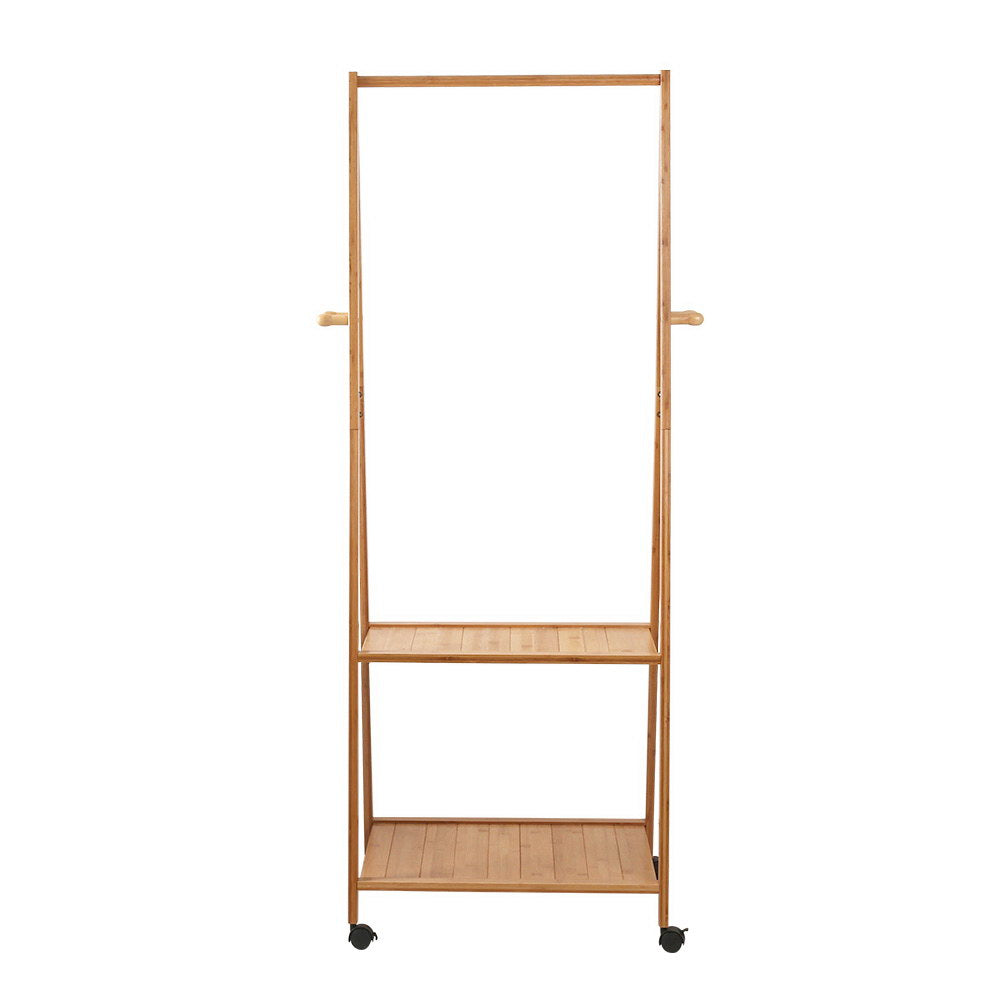 Artiss Clothes Rack Airer Coat Stand 165x59cm Wheels BAM-B-HS05N-NT