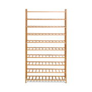 Artiss Shoe Rack Cabinet Bamboo 10-tier 50 Pairs BAM-B-SR2001-NT