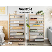 Artiss Shoe Rack Cabinet Bamboo 10-tier 50 Pairs BAM-B-SR2001-NT