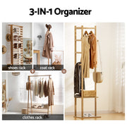 Artiss Clothes Rack Airer Coat Stand Bamboo BAM-C-CR01-NT