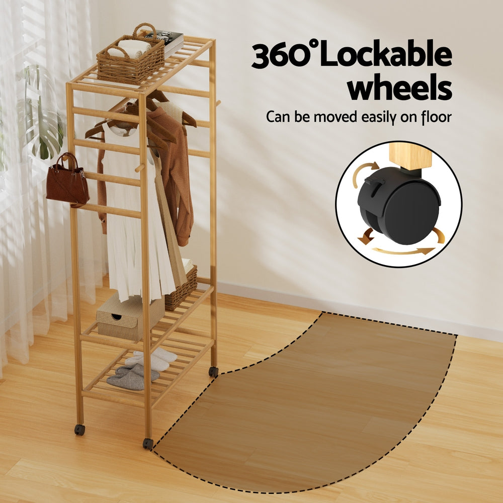 Artiss Clothes Rack Wardrobe Coat Stand 169cm BAM-C-CR02-NT