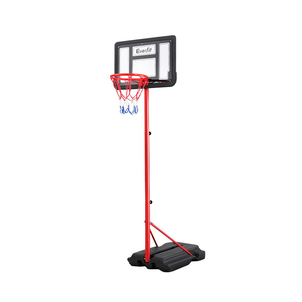 Everfit 1.6M Kids Basketball Hoop Stand System Portable BAS-HOOP-160-RDBK