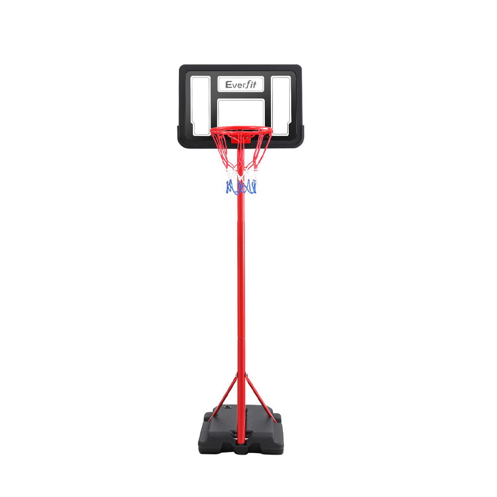 Everfit 1.6M Kids Basketball Hoop Stand System Portable BAS-HOOP-160-RDBK