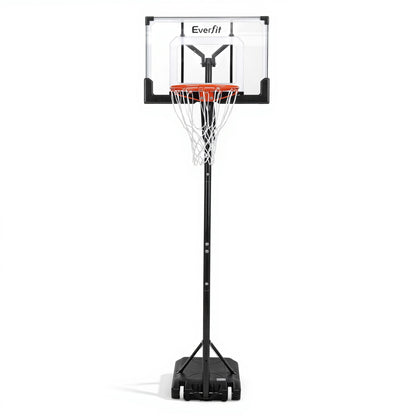 Everfit Portable Basketball Hoop Adjustable Pool Goal System Backyard 1.05M-2.1M BAS-HOOP-210-POOL-BK