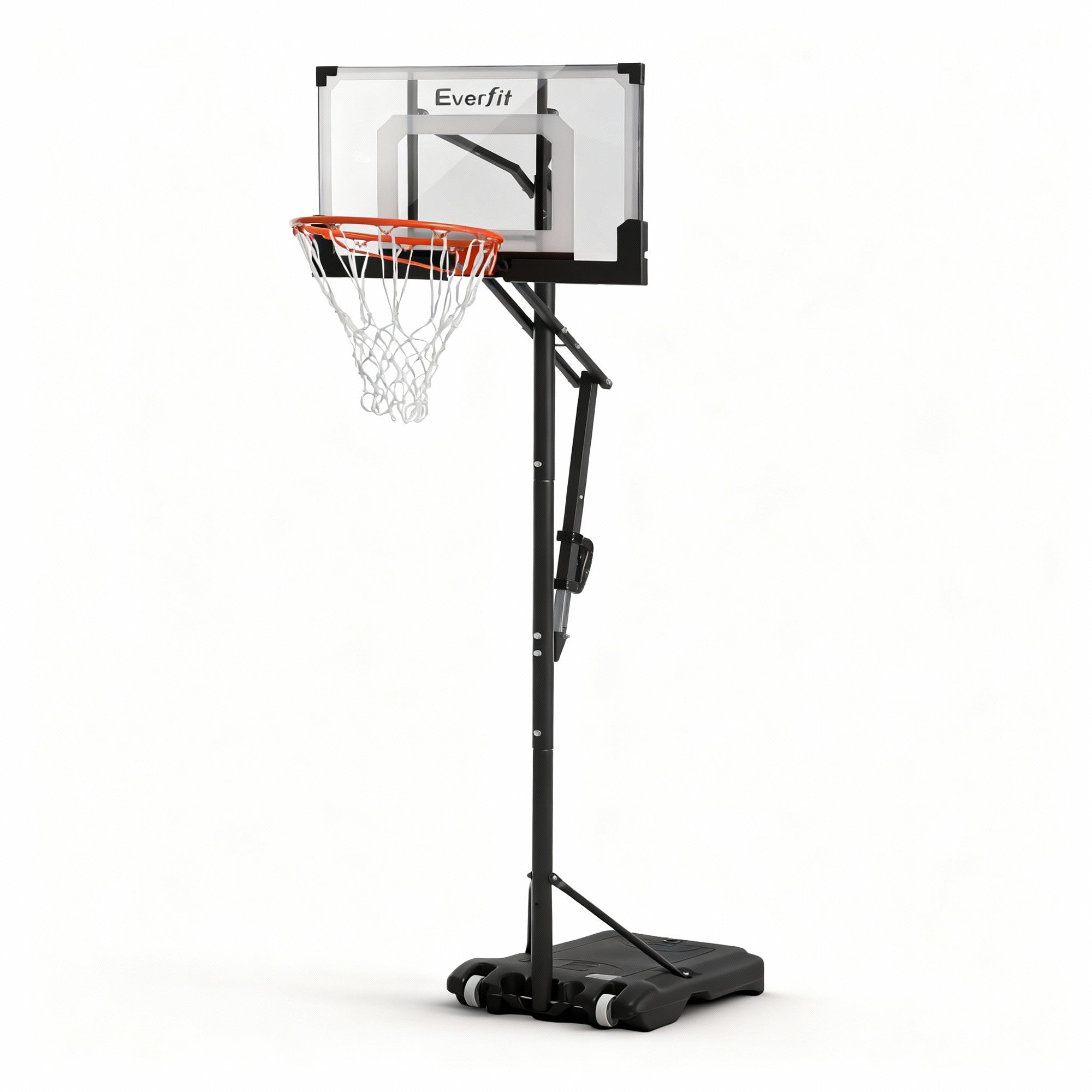 Everfit Portable Basketball Hoop Adjustable Pool Goal System Backyard 1.05M-2.1M BAS-HOOP-210-POOL-BK