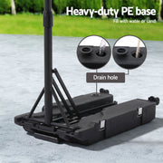 Everfit Portable Basketball Hoop System Adjustable Full Foldable Stand 2.07m BAS-HOOP-210FOLD-BK