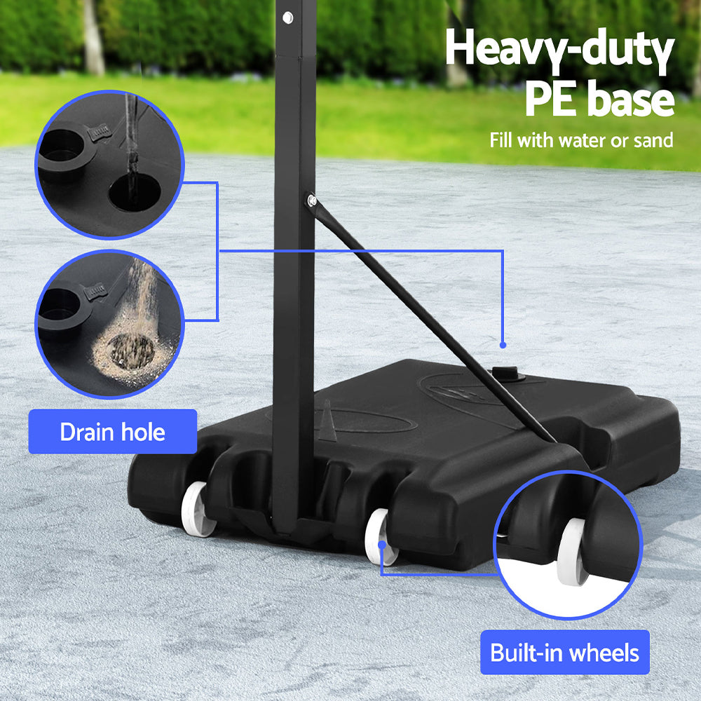 Everfit 2.6M Basketball Hoop Stand System Portable Kid BAS-HOOP-260-RDBK