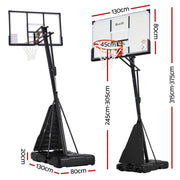 Everfit 3.05M Basketball Hoop Stand System Portable Height Adjustable Net Ring BAS-HOOP-305-200L
