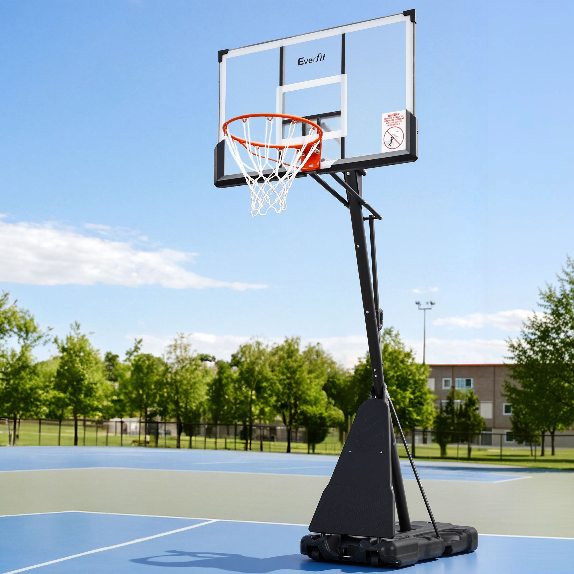 Everfit 3.05M Basketball Hoop Stand System Portable Height Adjustable Net Ring BAS-HOOP-305-200L