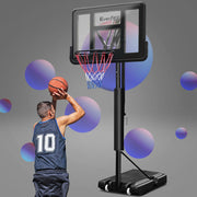 Everfit 3.05M Basketball Hoop Stand System Adjustable Height Portable Pro Black BAS-HOOP-305-BK