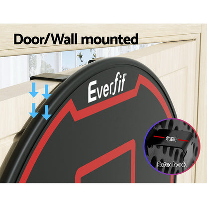 Everfit 38" Basketball Hoop Backboard Door Wall Mounted Ring Net Sports Kids BAS-HOOP-D38-BK
