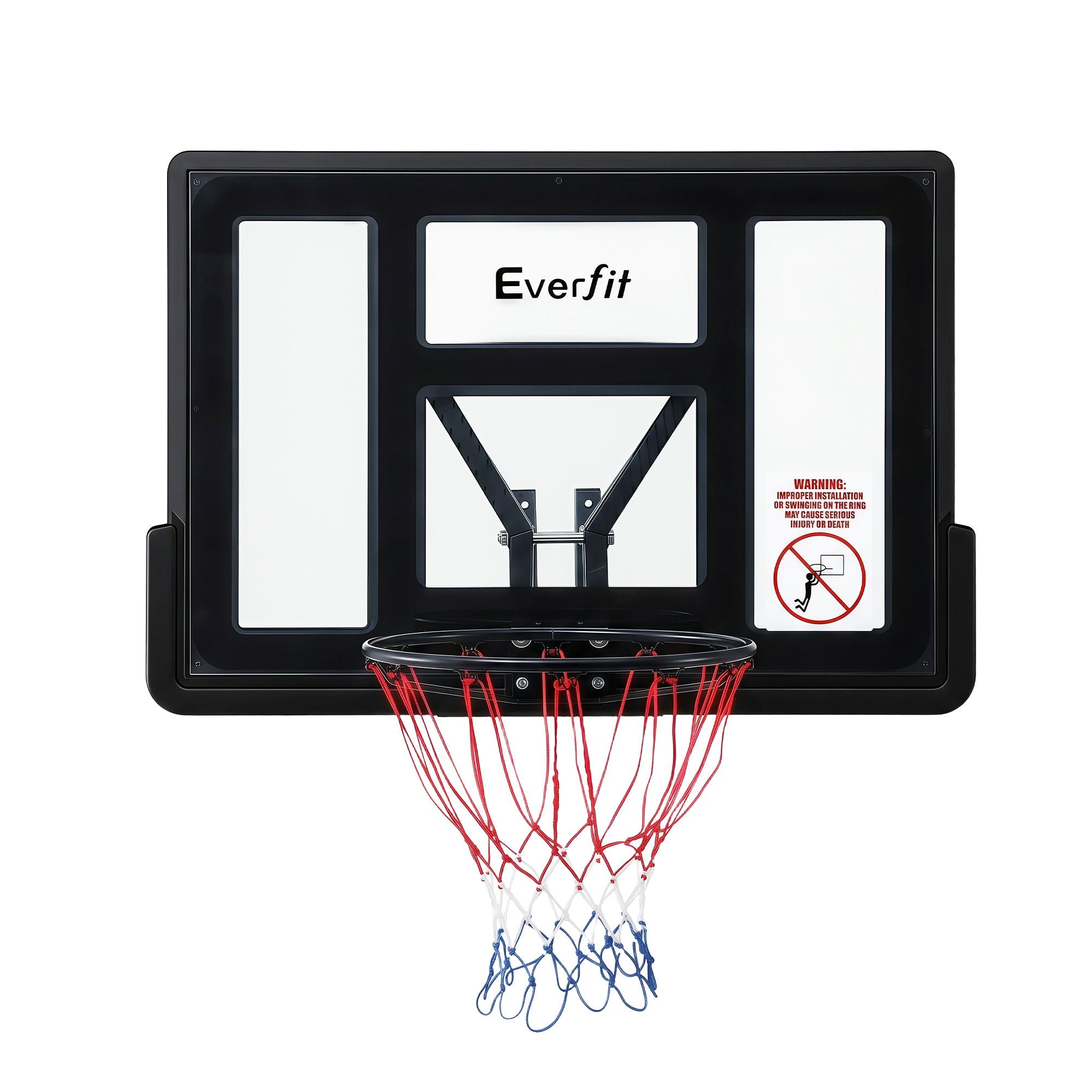 Everfit 43-Inch Wall Mount Kids Basketball Hoop Backboard Indoor Outdoor Sports BAS-HOOP-D45-BK