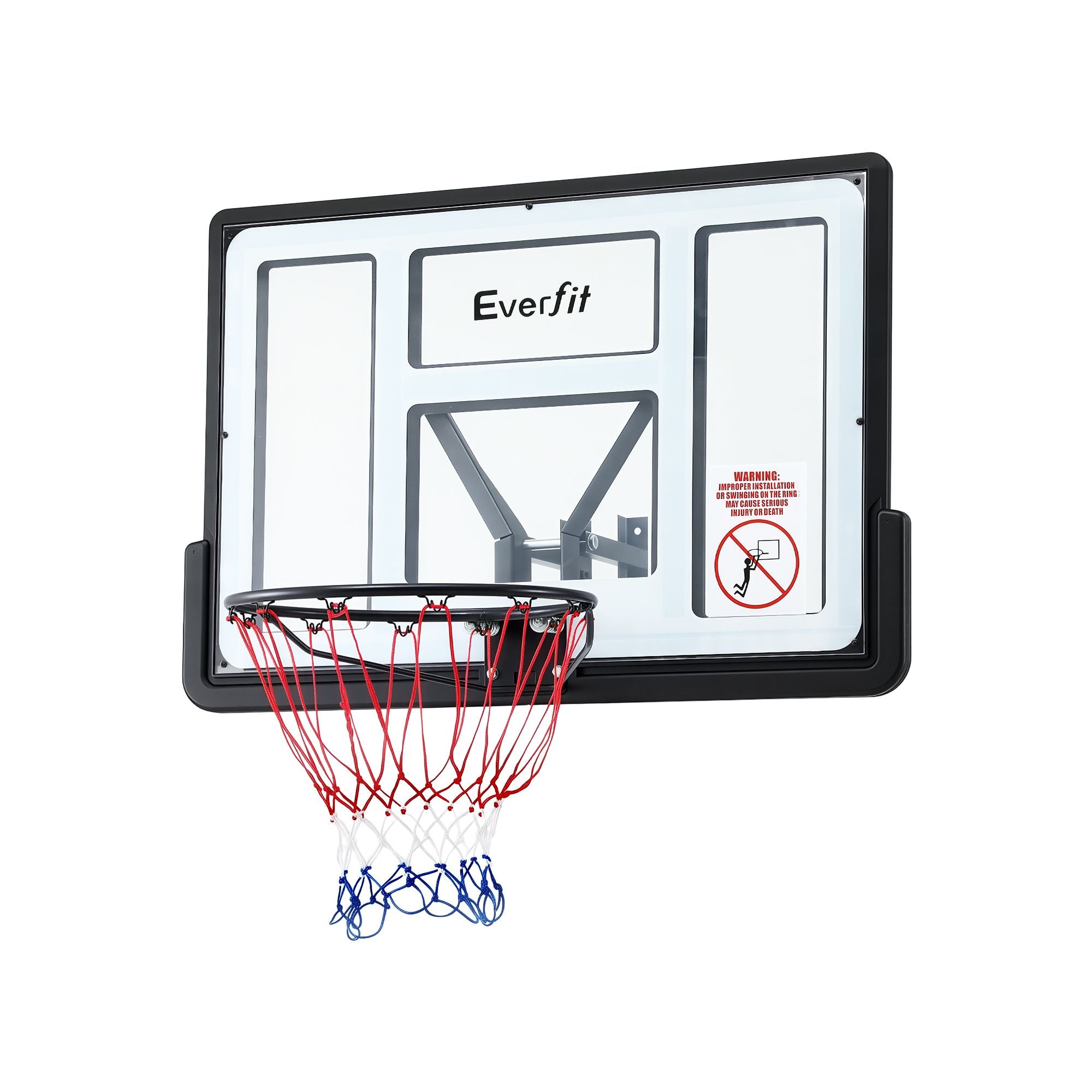 Everfit 43-Inch Wall Mount Kids Basketball Hoop Backboard Outdoor Sports BAS-HOOP-D45-WTBK