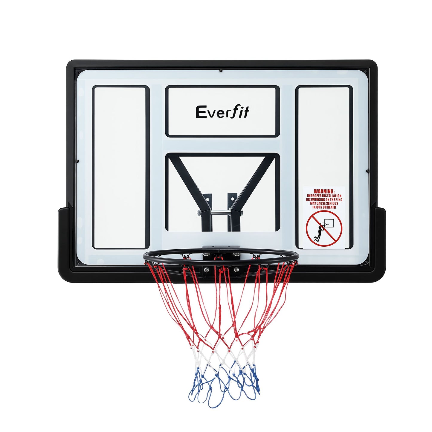 Everfit 43-Inch Wall Mount Kids Basketball Hoop Backboard Outdoor Sports BAS-HOOP-D45-WTBK