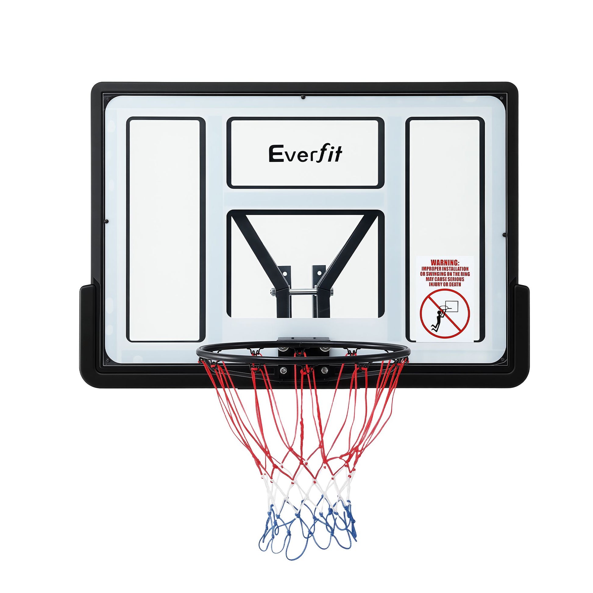 Everfit 43-Inch Wall Mount Kids Basketball Hoop Backboard Outdoor Sports BAS-HOOP-D45-WTBK
