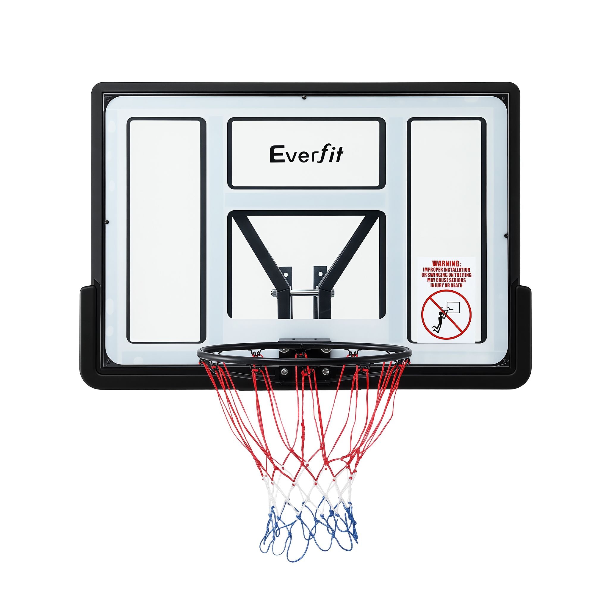 Everfit 43-Inch Wall Mount Kids Basketball Hoop Backboard Outdoor Sports BAS-HOOP-D45-WTBK