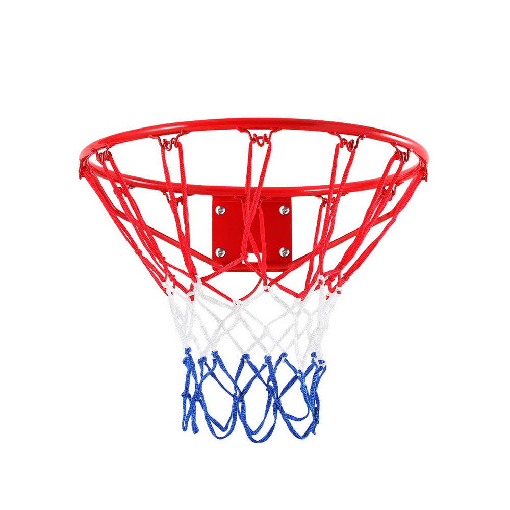 Everfit Basketball Ring Hoop Rim Goal Net 45CM BAS-HOOP-D45R-RD