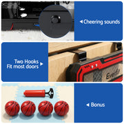 Everfit Mini Basketball Hoop Over Door Indoor LED Scoreboard Kids Set 40x30cm BAS-HOOP-ELEC-4030-RD