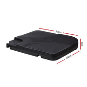 Instahut 50cm Outdoor Umbrella Base 4 Plates Stand Pod Cantilever BASE-UMB-50X50-FC4