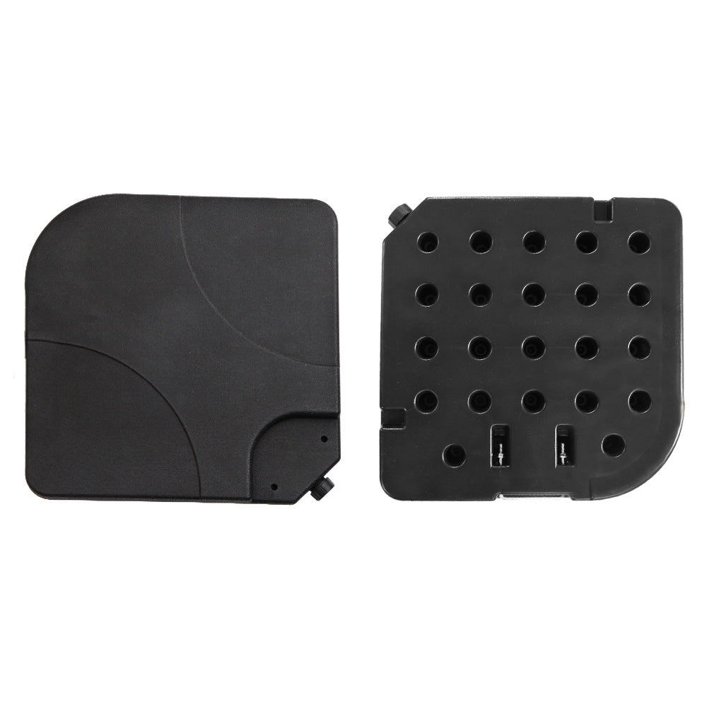 Instahut 50cm Outdoor Umbrella Base 4 Plates Stand Pod Cantilever BASE-UMB-50X50-FC4