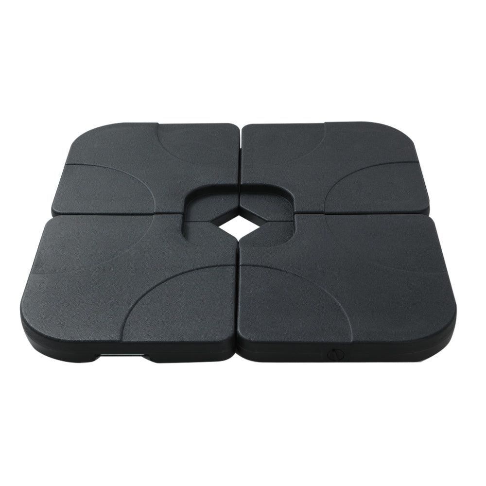 Instahut Outdoor Umbrella Base 50cm 4 Plates Stand Pod Cantilever BASE-UMB-50X50-N-FC4