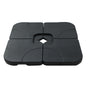 Instahut Outdoor Umbrella Base 50cm 4 Plates Stand Pod Cantilever BASE-UMB-50X50-N-FC4