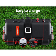 Giantz AGM Battery Box 12v XL Deep Cycle Portable Solar Caravan Camping BAT-BOX-DX