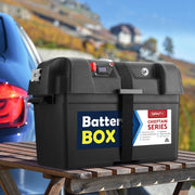 Giantz AGM Battery Box 12v XL Deep Cycle Portable Solar Caravan Camping BAT-BOX-DX