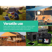 Giantz AGM Deep Cycle Battery 12V 75Ah Box Portable Solar Caravan Camping BATTERY-C-AGM-75