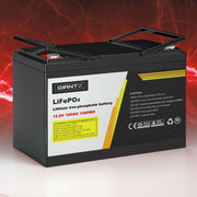 Giantz 12V 100Ah Lithium Battery LiFePO4 Deep Cycle Box Solar Caravan Camping BATTERY-LI-100-B