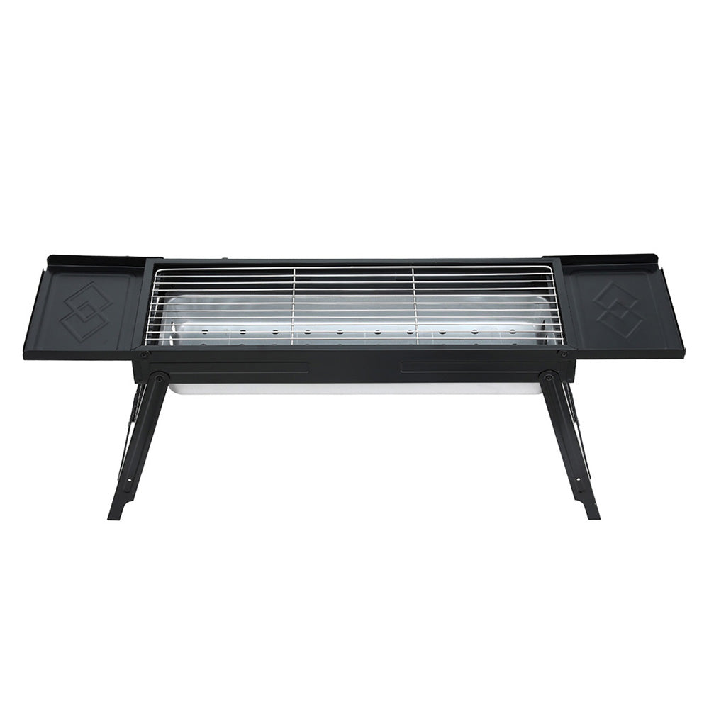 Grillz Charcoal BBQ Grill Smoker Portable Barbecue Outdoor Foldable Camping BBQ-B-SMOKER-DRAWER