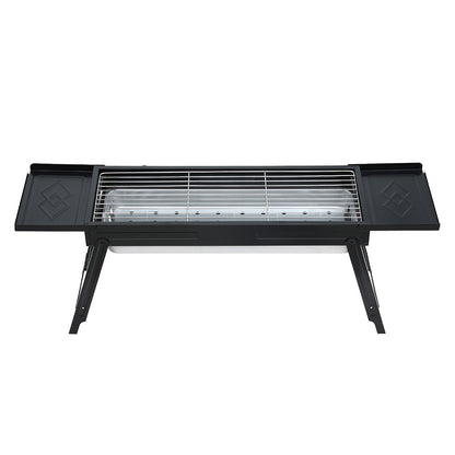 Grillz Charcoal BBQ Grill Smoker Portable Barbecue Outdoor Foldable Camping BBQ-B-SMOKER-DRAWER