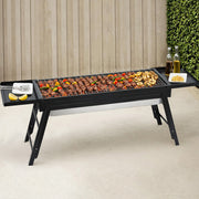 Grillz Charcoal BBQ Grill Smoker Portable Barbecue Outdoor Foldable Camping BBQ-B-SMOKER-DRAWER