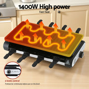 Grillz 1400W Electric BBQ Grill w/ 7 Cooking Pans BBQ-ELC-7PAN
