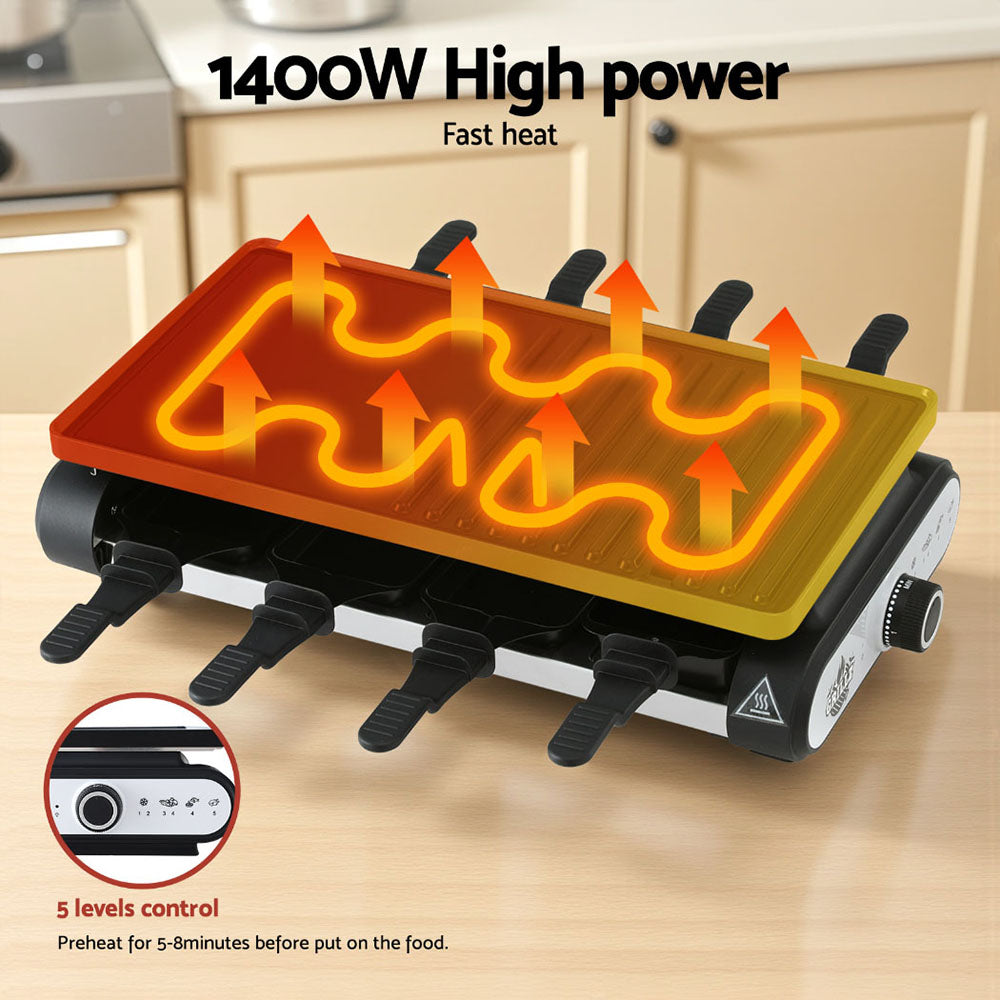 Grillz 1400W Electric BBQ Grill w/ 7 Cooking Pans BBQ-ELC-7PAN