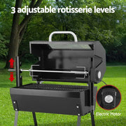 Grillz BBQ Grill Charcoal Electric Smoker Roaster BBQ-ELC-RAC-6535-BK