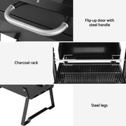 Grillz BBQ Grill Charcoal Electric Smoker Roaster BBQ-ELC-RAC-6535-BK