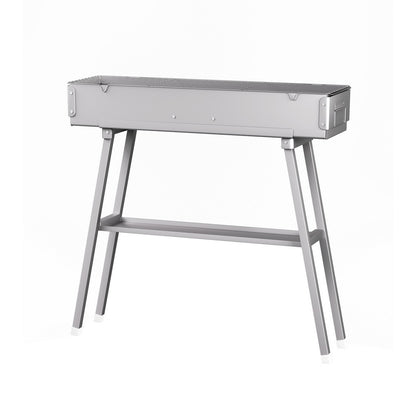 Grillz BBQ Grill Charcoal Smoker Barbecue Portable BBQ-SMOKER-8018-SR