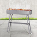 Grillz BBQ Grill Charcoal Smoker Barbecue Portable BBQ-SMOKER-8018-SR