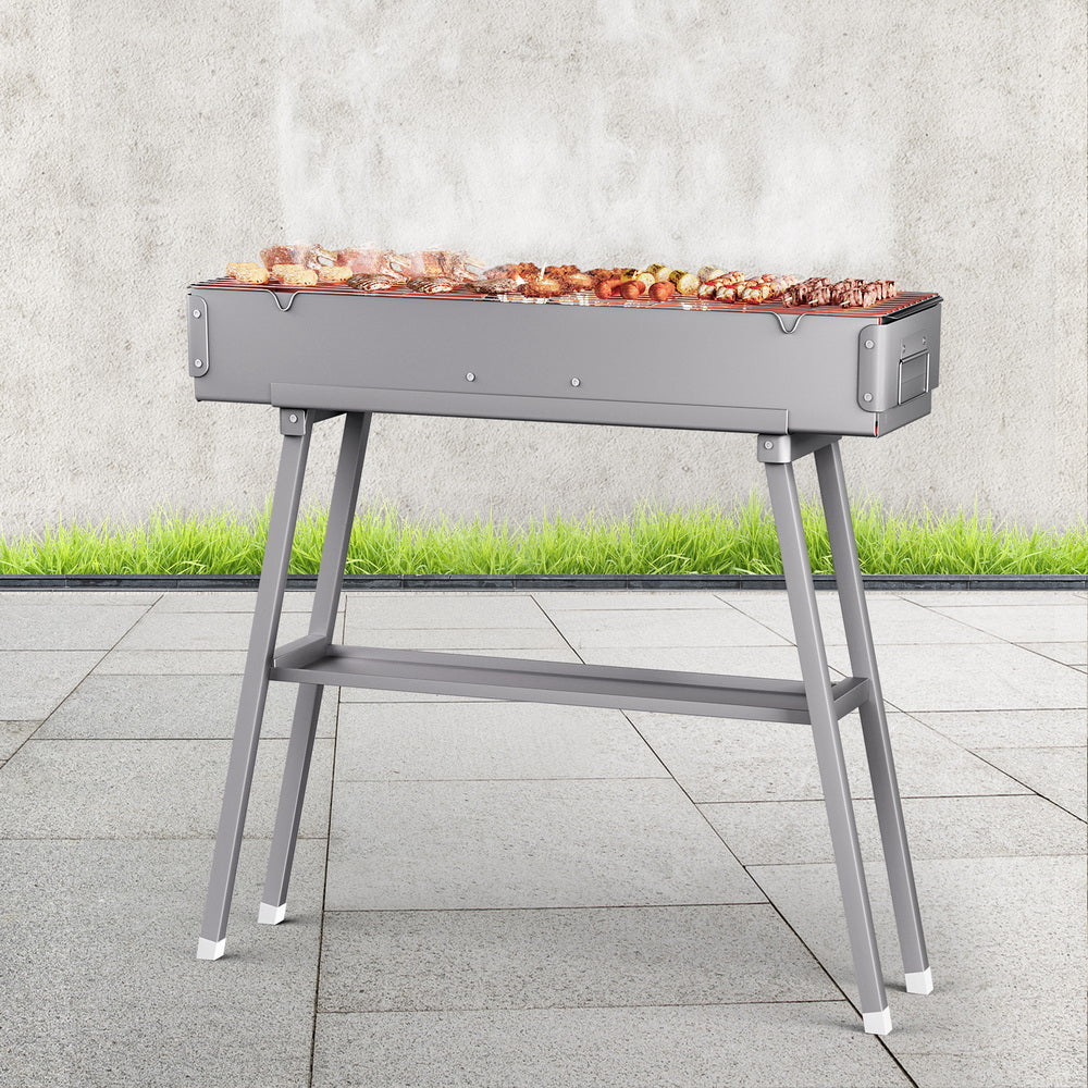 Grillz BBQ Grill Charcoal Smoker Barbecue Portable BBQ-SMOKER-8018-SR
