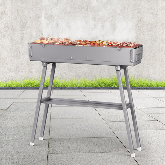 Grillz BBQ Grill Charcoal Smoker Barbecue Portable BBQ-SMOKER-8018-SR