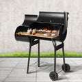 Grillz BBQ Grill 2-In-1 Offset Charcoal Smoker BBQ-SMOKER-OFFSET